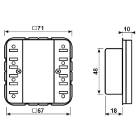 Jung CD 5292 D1 ST KNX Kompakt Raumcontroller-Modul 2fach F50