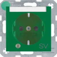 Berker SCHUKO-Steckdose gn matt Kontroll-LED 41101913