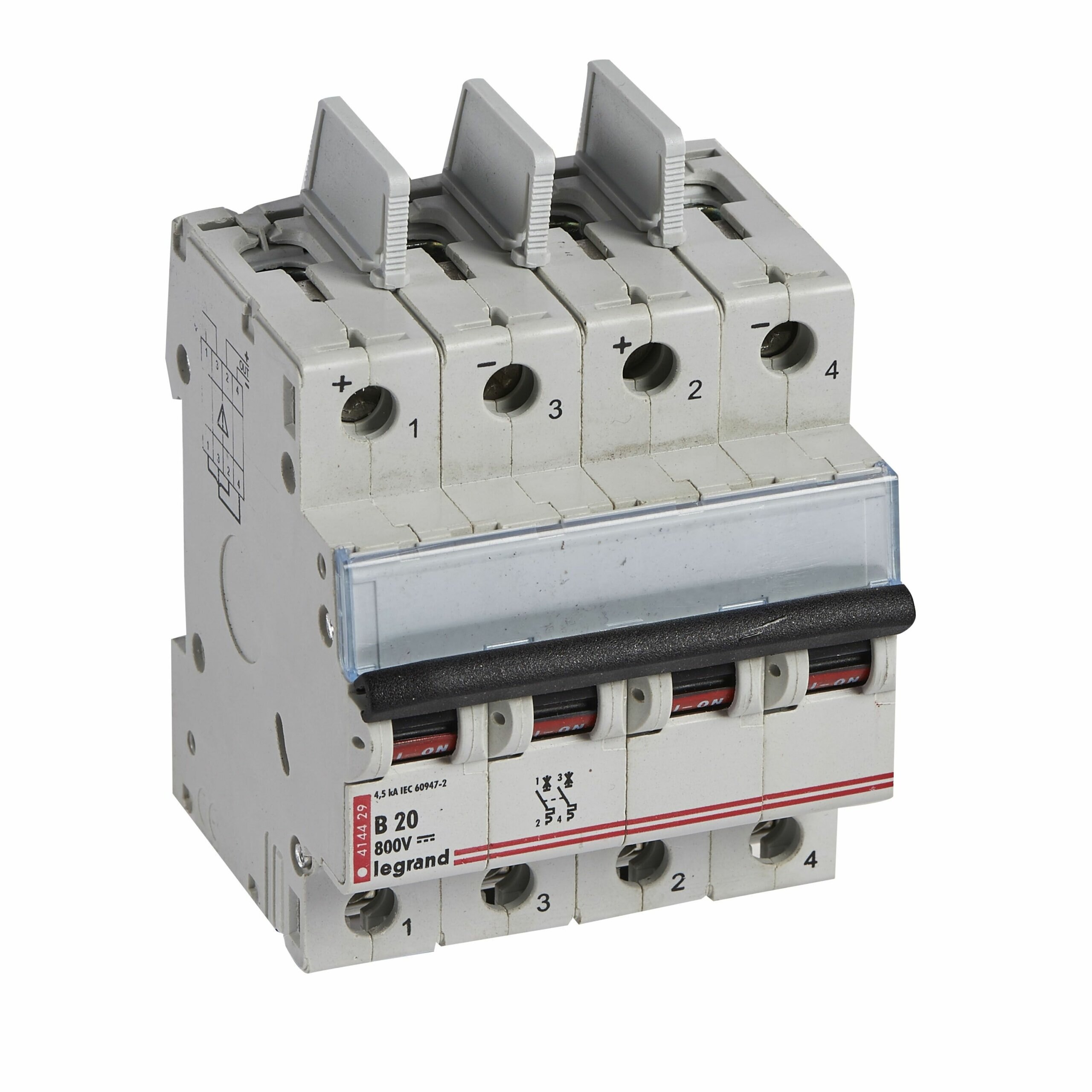 Legrand Legrand 414429 DX3 Leitungsschutzschalter 800VDC 20A 2-polig 4