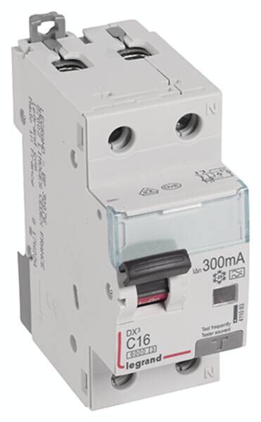 Legrand Legrand 411083 DX3 Fi/LS-Schalter C 16A 1P+N 6kA 300mA Typ A 230VAC 2TE