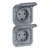 Legrand 069577L Plexo New Einsatz 2-fach vorverdrahtete SSDO vertikal SL EB IP44