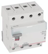 Legrand 411817 TX3 Fi-Schalter 80A 4-polig 30mA Typ F-G 400VAC 4TE