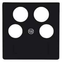 Kopp 491850005 HK07-Antennen-Abdeckung TV/RV/2x SAT Farbe:schwarz matt