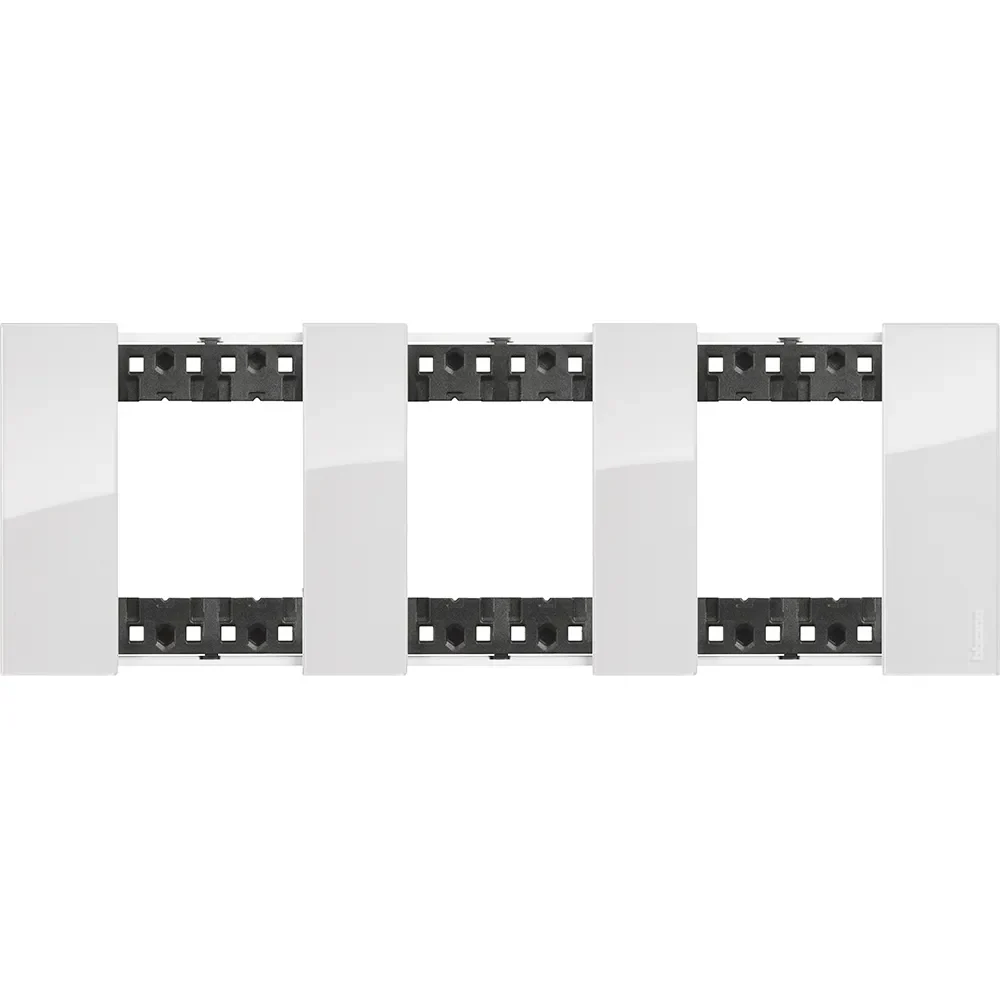 Legrand BTicino KA4802M3DW LivingNow Abdeck- rahmen 3x2-modulig in Farbausführung Ice