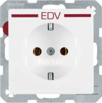 Berker SCHUKO-Steckdose mit Aufdruck pws 47436079