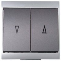 Kopp 621515086 Jalousienschalter 10AX 250V Malta anthrazit-silber