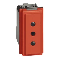 BTicino KR4113 LivingNow 1M ital. Steckdose 10A in der Farbausführung Rot