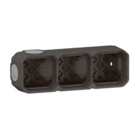 Legrand 069603L Plexo New 3-fach Gehäuse horizontal und vertikal in der Anthrazit