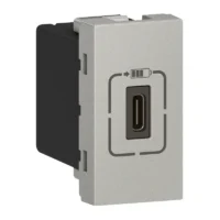 Legrand 079389 USB Typ-C Ladesteckdose 1-modulig 1,5A Mosaic Aluminium