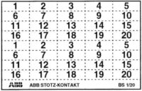 Bild vom Produkt: ABB Stotz S&amp;J Kennzeichnungsschild mit Beschriftung BS-1/20