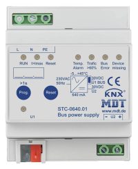 Bild vom Produkt: MDT Technologies KNX Busspannungsversorgung STC 4TE, REG, 640mA, STC-0640.01