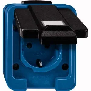 Merten Merten SCHUKO-Steckdose bl Informationsfeld 279091