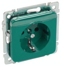 Legrand 776234 Steckdose (SL) SV Berührungsschutz Beschriftung träger Creo grün