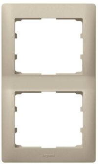 Legrand 771406 Rahmen 2-fach senkrecht Galea titanium