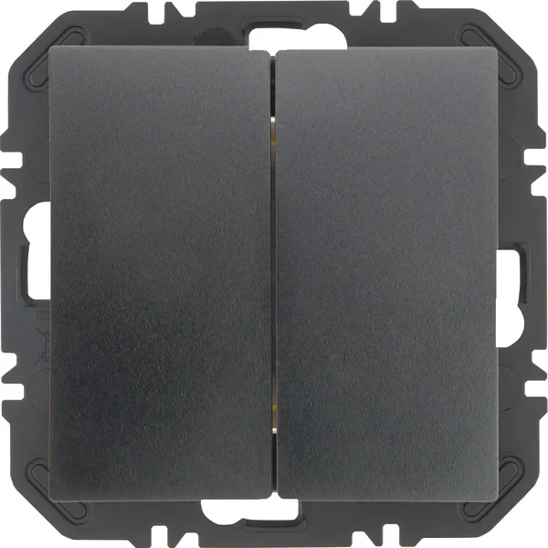 Berker Modul mit Wippe 2-fach B.x anthazit 24128106