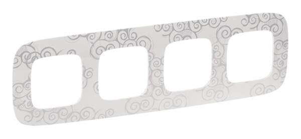 Legrand Legrand 754344 Rahmen 4-fach Valena Allure Chromestyle Thermoplast