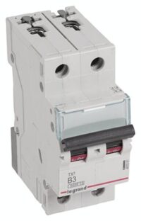 Legrand 403381 TX3 LS-Schalter B 3A 2-polig 6kA 400VAC 2TE