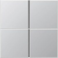 Jung AL2404TSA Tastensatz 4fach kpl LS/FD-design Aluminium