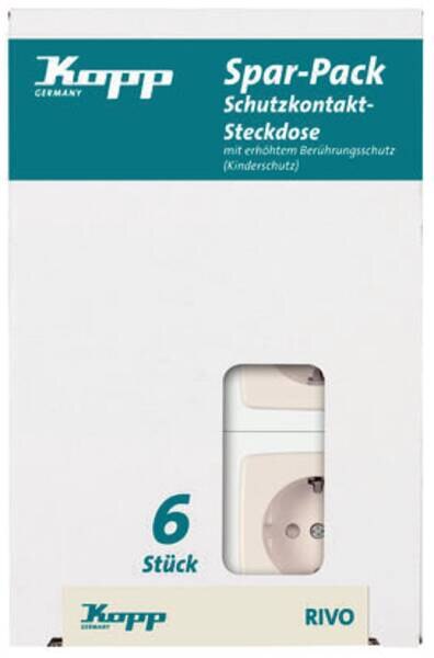 Kopp Kopp 945101059 6Steckdose KiSi RIVO creme