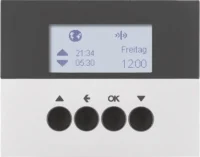 Berker KNX-Funk Jalousieschaltuhr aluminium lackiert 85745177