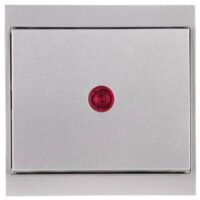 Kopp 621677083 Kontrollschalter mit Linse 10AX 250V Malta silber
