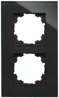 Kopp 405405004 Glas-Rahmen 2-fach HK07 schwarz