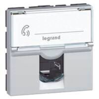 Legrand 079476 Datendose Kategorie6A STP 2M Aluminium Mosaic