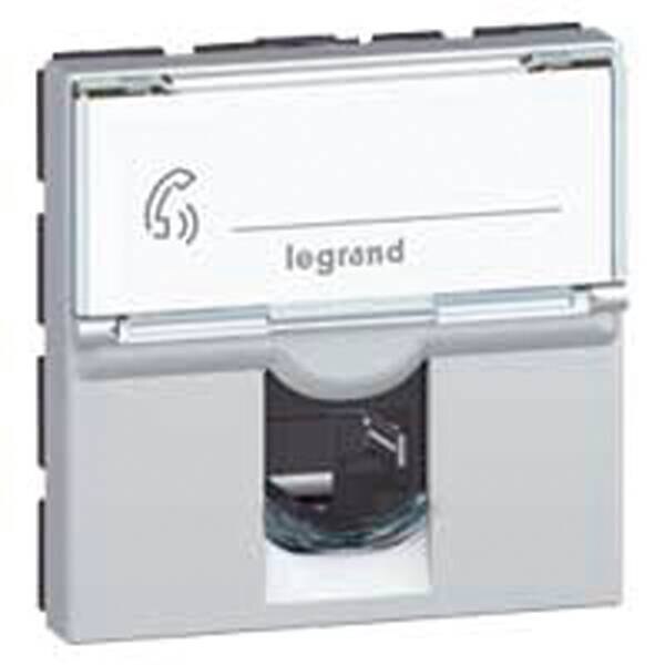 Legrand Legrand 079476 Datendose Kategorie6A STP 2M Aluminium Mosaic