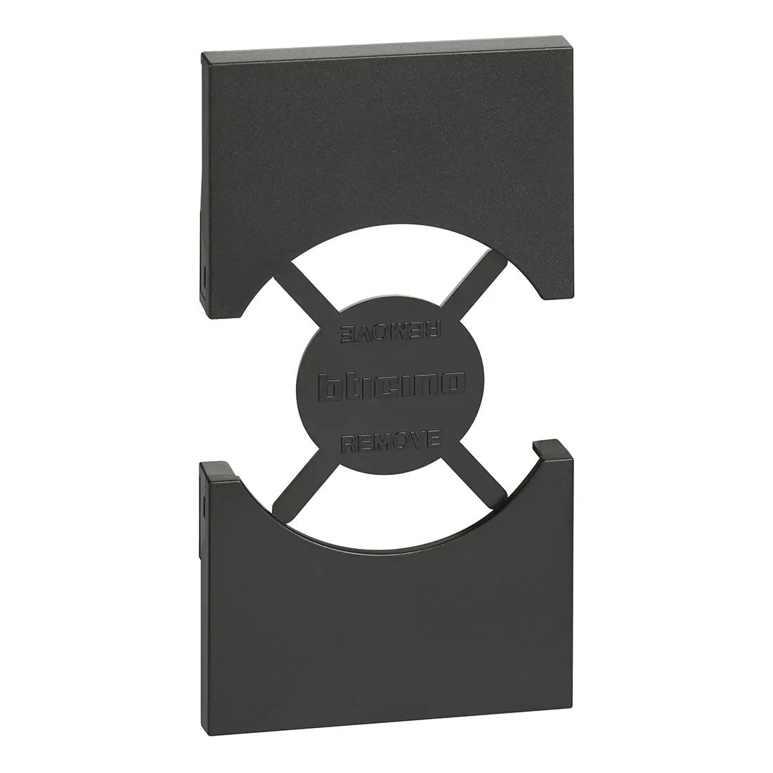 Legrand BTicino KG03 LivingNow 2M Abdeckung für Steckdose Schuko/italienisch Black