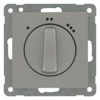 Kopp ATHENIS - 3-Stufen-Drehschalter, Farbe: stahl