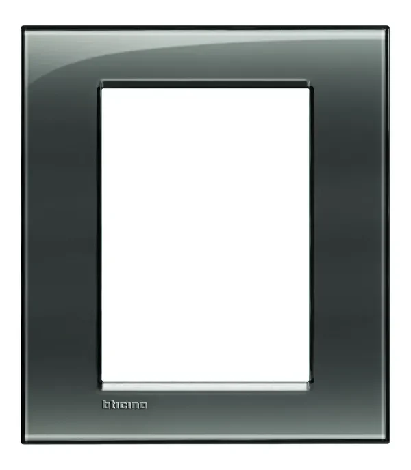BTicino LNA4826KF LivingLight Abdeck- rahmen für Kompaktinstallation 3+3M Rauchgrau