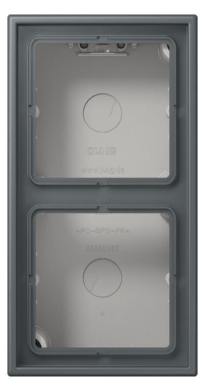 Jung Jung LC 582 A 202 AP-Kappe 2-fach Duroplast lackiert Serie LS gris foncé 31 (32010)