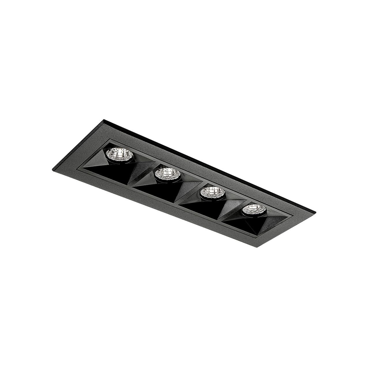 SG LEUCHTEN LED-Einbaustrahler 10W Konverter INSPIRE 212449 4LEDs schwarz 2700-6500K weiß