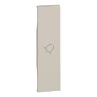 BTicino KM01D LivingNow 1M Tasten- abdeckung mit Symbol Glocke Sand