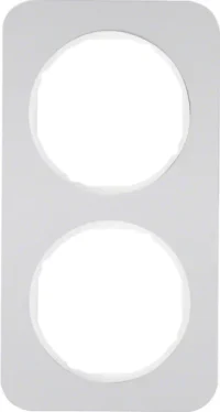 Berker Rahmen Aluminium/pows 2-fach 10122174