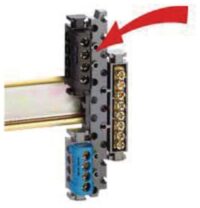 Legrand 004811 Universalhalterung für Klemmenleisten auf Hutprofilschiene