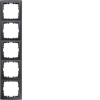 Berker 10159949 Rahmen 5-fach S.1 anthrazit matt