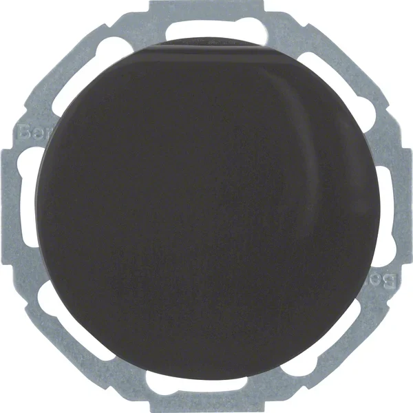 Berker Berker SCHUKO-Steckdose schwarz/glänzend mit Klappdeckel 47442045