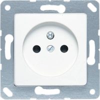 Jung 121FKIWW Steckdose 16A Franz./Belg. alpinweiß