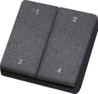 Eltako Funk-Minihandsender anthrazit FMH4S-an