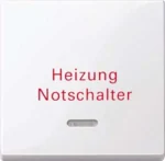 Merten Wippe Kontr Fenster alpinweiß/gl Aufdruck Heizung 435125