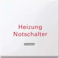 Merten Wippe Kontr.Fenster aws/gl Aufdruck Heizung 435125
