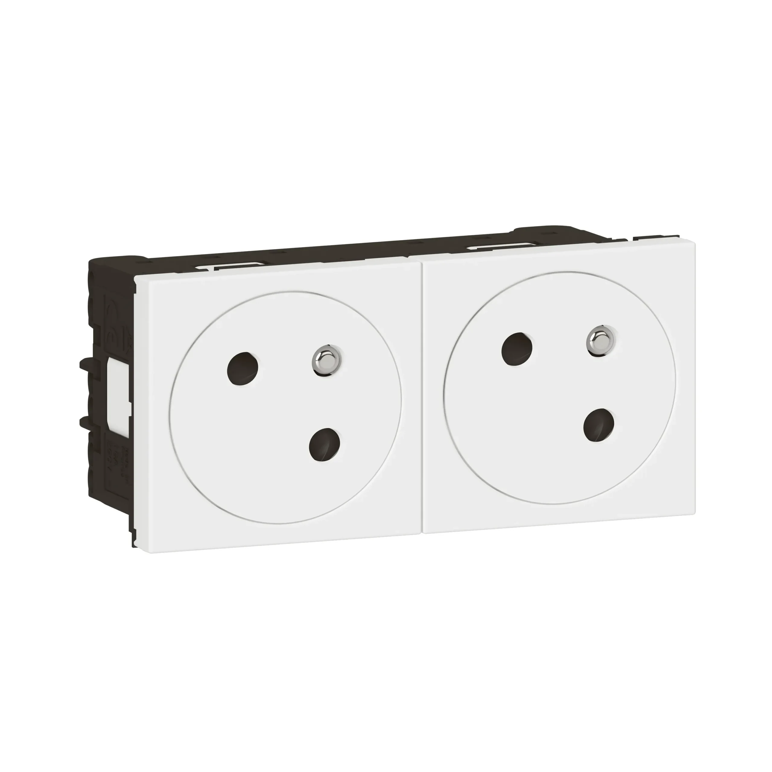 Legrand Legrand 278164L Link 2xSteckdose 45° F/B Standard erhöht Berührungsschutz Mosaic ultraweiß