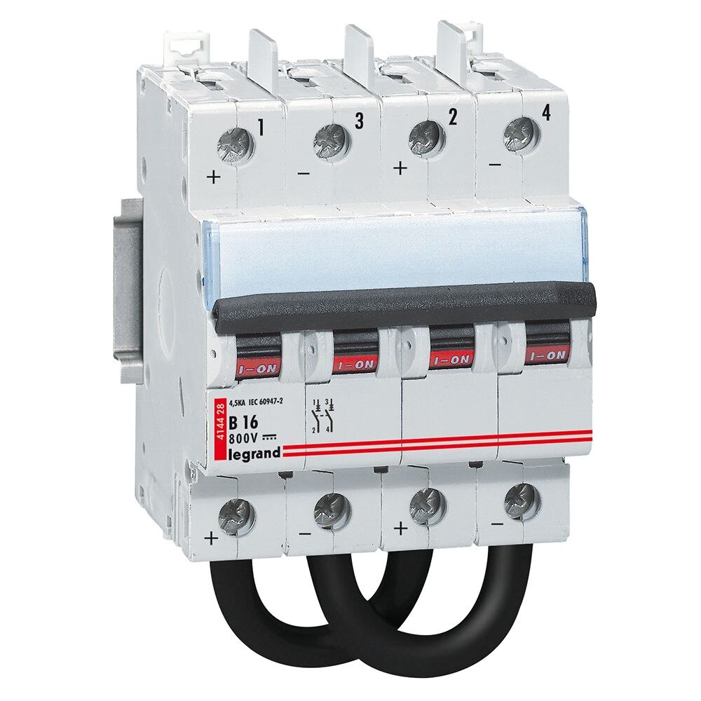 Legrand Legrand 414428 DX3 Leitungsschutzschalter 800VDC 16A 2-polig 4