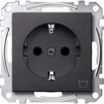Merten SCHUKO-Steckdose anthrazit Kennz Waschmaschine MEG2352-0414