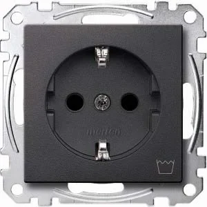 Merten SCHUKO-Steckdose anthrazit Kennz Waschmaschine MEG2352-0414