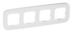 Legrand 755544 Rahmen 4-fach Valena Allure Weiß Glass Echtglas