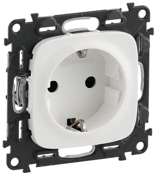 Legrand Legrand 754889 Schuko Steckdose mit erhöht Berührungsschutz Valena Allure perlmutt