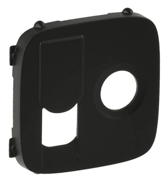 Legrand Legrand 754838 Abdeckung für TV+RJ45 Einsatz Kategorie6 UTP Valena Allure schwarz