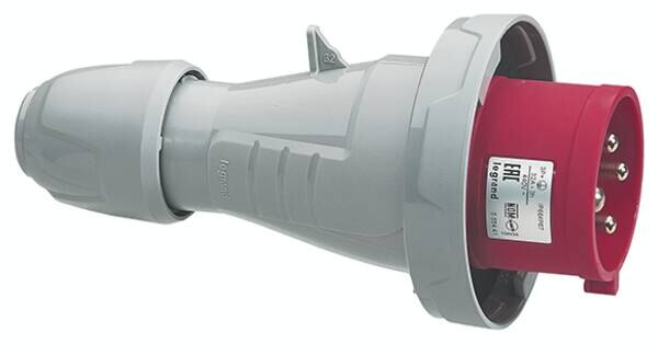 Legrand Legrand 555441 CEE-Stecker P17 Tempra Pro 4-polig 32A 440VAC rot IP66/67